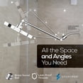thumbnail image 4 of SparkPod Rain Shower Head with Adjustable Extension Arm 16" - High Pressure, Easy Install (8" inch Shower head, Chrome), 4 of 8