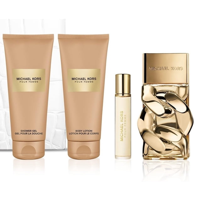 Set de regalo Michael Kors Pour Femme de 4 piezas, 100 ml, EDP y loción