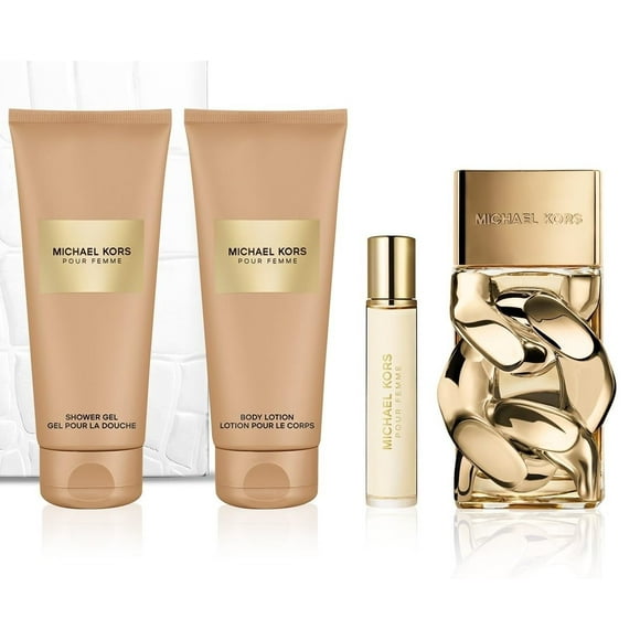 Set de regalo Michael Kors Pour Femme de 4 piezas, 100 ml, EDP y loción