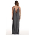 thumbnail image 3 of Riviera Sun Solid Spaghetti Strap Dress 21889-BLK-3X (Charcoal, 3X), 3 of 3