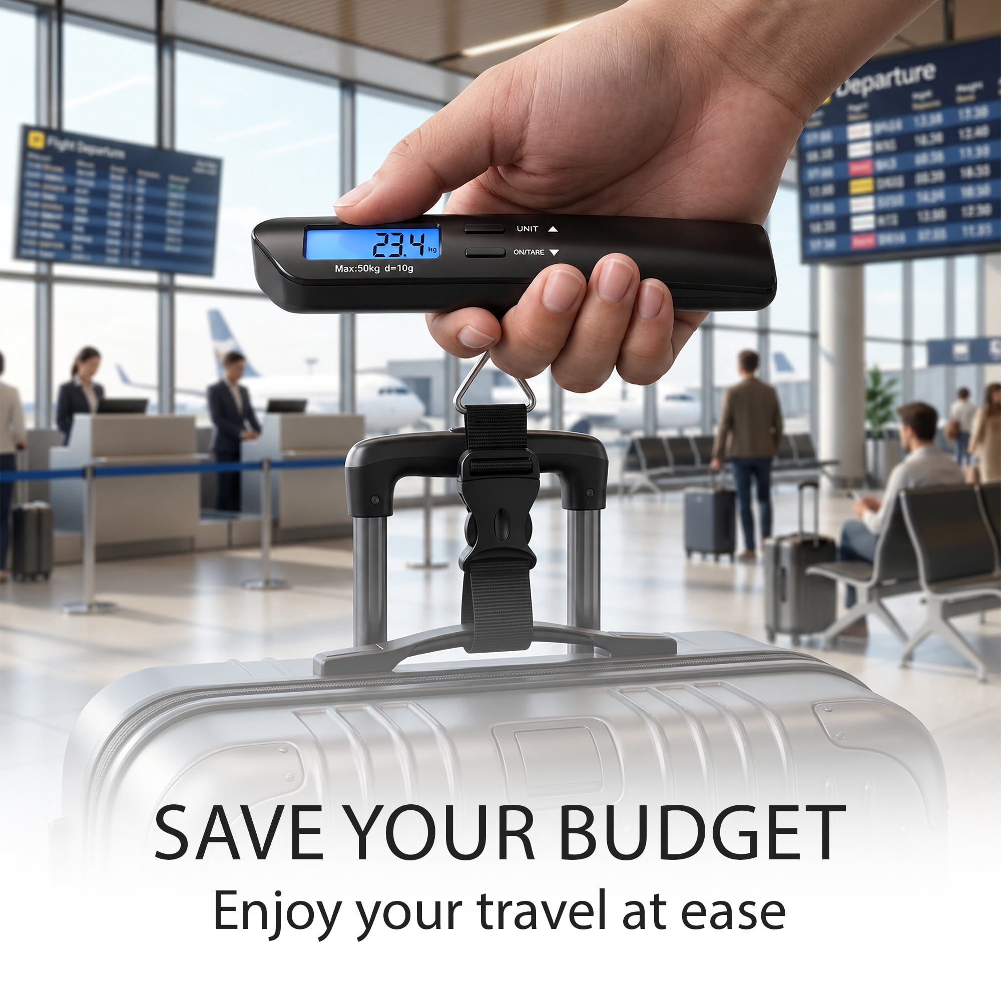 Protege Luggage Scale with AAA batteries
