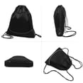 thumbnail image 4 of Mochila con cordón, bolsa de baloncesto resistente al agua, mochila deportiva para gimnasio con red, 4 of 7