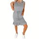 thumbnail image 3 of TaTaai Stretch Dress Soft Comfortable Women's Fashion Shirt Collar Long Sleeve Casual Hooded Spring Summer Daily Commute Midi Dress Gift, 3 of 7