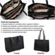 thumbnail image 2 of Bolso Laptop Grande Mujer Bolsa Viaje Piel Impermeable Bolso, 2 of 6