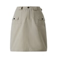thumbnail image 3 of Jupe Cargo Mode Femmes Taille Haute Couleur Droite Jupe, 3 of 7