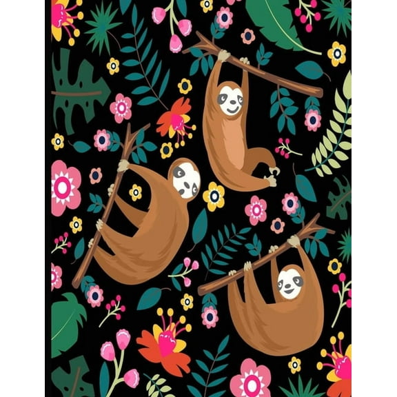 This Is My Super Cute Sloth Puzzle Book: Black Cover Sloth Puzzle Book With 110 Pages. Tic Tac Toe, Hangman, 4 In A Row , (Paperback)