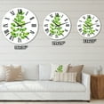 thumbnail image 4 of Designart 'Moringa Branch Tropical Tree Foliage' Farmhouse Wall Clock, 4 of 5