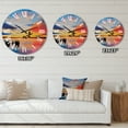 thumbnail image 4 of Designart 1 in Quartz Coastal Wall Clock, 4 of 5