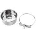thumbnail image 2 of Comedero de acero inoxidable para comida y agua, comedero para loros y periquitos, accesorio para jaula de pájaros M, 2 of 14