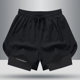 thumbnail image 1 of Pantalones cortos casuales de marca de moda para hombre, pantalones de fitness para correr de estilo americano, forro de dos piezas, pantalones cortos de baloncesto de tres cuartos con ilusión, 1 of 4