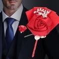 thumbnail image 4 of Ramillete de boda Sailing con cinta exquisita Juego de 4, 4 of 10
