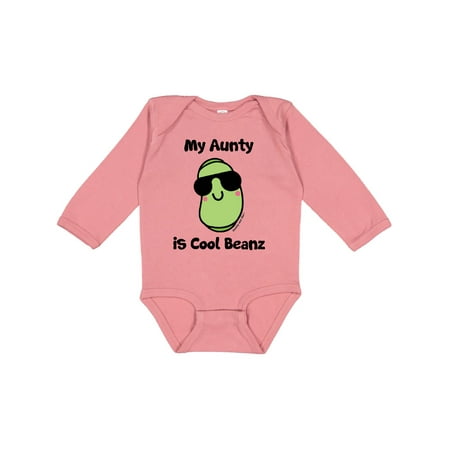 

Inktastic Cool Beans Aunty Gift Baby Boy or Baby Girl Long Sleeve Bodysuit