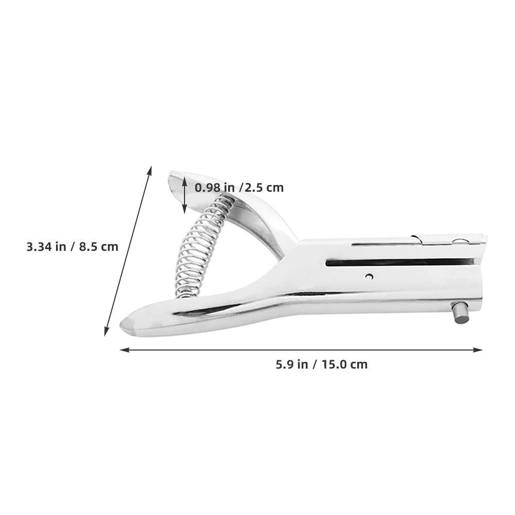 SKISUNO Plastic Id Hole Puncher Single Hole Puncher Zinc Alloy 1Pcs for Crafters