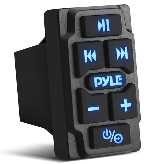 Pyle PLMRBTRK1 Marine Wireless Bluetooth Audio Controller for Car, Truck, Boat, 4x4, PowerSport Vehicles