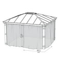 thumbnail image 3 of CANOPIA by PALRAM Mosquito Netting Set for 12 ft. x 14 ft. Dallas Gazebo, 3 of 5