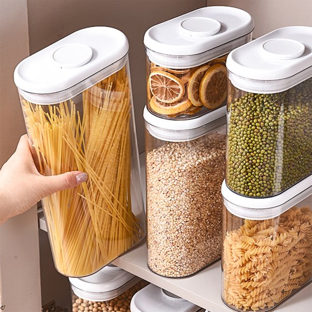 Fiudx Ofertas Flash Del Día Tarro De Almacenamiento Funcional Multifuncional, Recipiente Hermético Para Almacenamiento De Alimentos, Muy Transparente, A Prueba De Humedad, organizador De Cocina