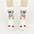 thumbnail image 3 of IWRICH Christmas Gifts Stocking Stuffers Fuzzy Slipper Socks Warm Sherpa Lined Animal Cabin Socks Non Indoor House Cozy Winter with Grips White, 3 of 3