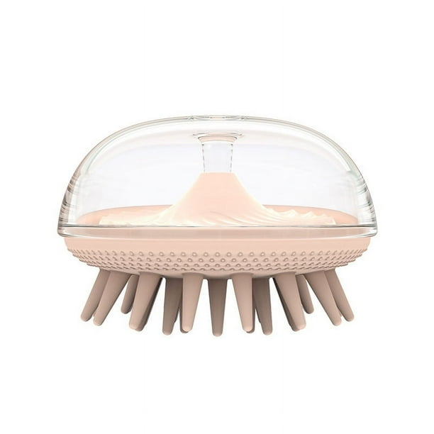 Cepillo de baño para mascotas, cepillos autolimpiantes, herramienta de masaje para mascotas con partículas de masaje de silicona suave, herramienta de masaje adecuada para mascotas