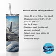 thumbnail image 3 of F-35 Lightning II Plane in Flight US Air Force Navy Marines 20oz Insulated Water Bottle Skinny Tumbler Includes Straw, 3 of 7