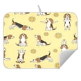 thumbnail image 3 of Cartoon Yoga Dog Beagle Drying Dish Mat Quick Drying Absorbent Soft Durable for Kitchen 18" x 24", 3 of 10