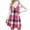 Hot Pink(womens dresses), variant on Women Plaid Pinafore Dresses, Zip Front, V Neck, Sleeveless, Wool Blend, Overall Jumpers with Turtleneck Underlayer Stylish Casual Fall Winter Outfit,Brown,M