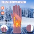 thumbnail image 2 of TERGAYEE Winter Gloves for Women,Fleece Lined Windproof Gloves,With Sensitive manipulatescreen Texting Fingers,Women's Winter Warm manipulatescreen Gloves, 2 of 7