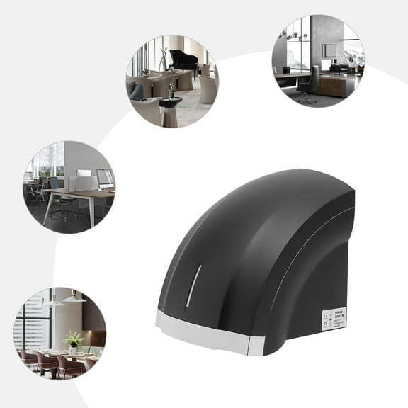 1800W 24*23*24cm Commercial Hand Dryer Noise Reduction Automatic Electric Hand Dryer with LED Lights