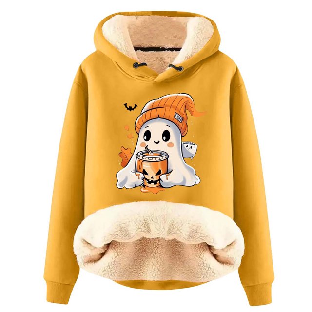 Sudadera con capucha de manga larga para mujer, informal, con capucha, para exteriores y chaquetas, a la moda, con estampado de blusa, sudadera de manga larga, abrigo con capucha para mujer