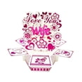 thumbnail image 2 of GUOOL Popup Card Handmade Romantic Flower Heart Decorative for Holiday Wedding Her Wife, 2 of 9