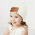 thumbnail image 3 of D-GROEE Kids Winter Knitted Beanie Hats Toddler Warm Cuffed Hat with MINI Label Children Knitted Hat, 3 of 8