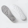 thumbnail image 3 of Sports Insole 4D Cloud Style Sweat Absorbing Breathable Thickened Shock Absorption Super Soft and Comfortable Elastic Insole GRAY 38, 3 of 6