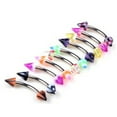 thumbnail image 3 of Ayyufe Pack Of 20 Stainless Steel Ball Barbell Curved Eyebrow Rings Bar Tragus Ear Piercing, 3 of 4