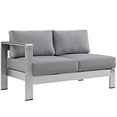 thumbnail image 2 of Modway Shore Outdoor Patio Aluminum 4 Piece Sectional Seating Group with Cushion, 2 of 5