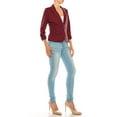 thumbnail image 4 of MOA COLLECTION Women's Basic Long Sleeves Button Blazer Jacket, 4 of 6