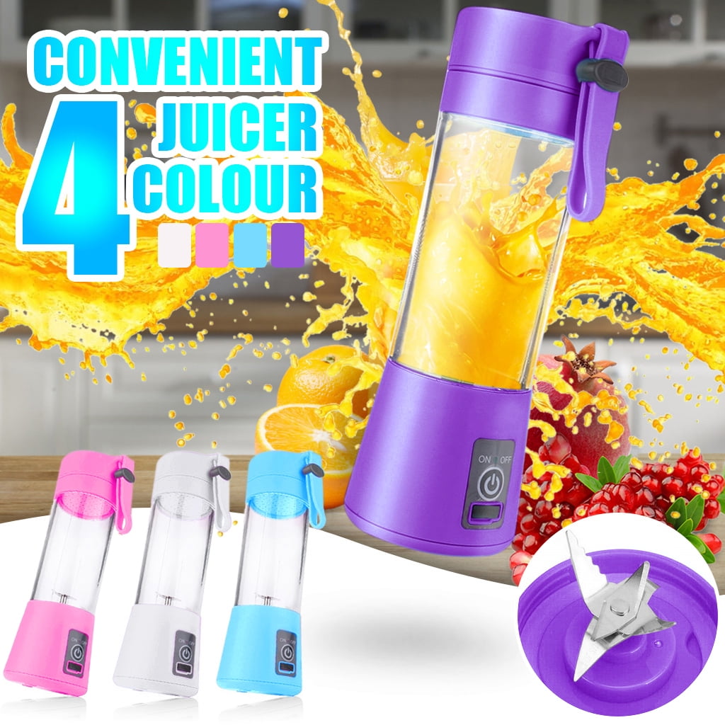 KingShop Powerful Portable Blender for Shakes and Smoothies, 380ml Personal  Size Blender, Fruit Veggie Juicer Mini Blend Jet Portable Blender Cup for