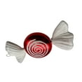 thumbnail image 4 of Set of 4 Red & White Candy Ornaments, 6-Inch – Holiday Tree Decorations, 4 of 5