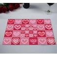 thumbnail image 2 of PKQWTM valentine pattern Kitchen Dining Table Mats Placemats Size 12x18 Inches, Set of 2 Pieces, 2 of 2