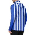 thumbnail image 6 of LTTVQM Adult Mens Light Thin Sun Safe Hooded Top Built-in Integrated Neck Gaiter Thumb Cuffs Freshwater Fishing Beach Wear Blue 3XL, 6 of 6
