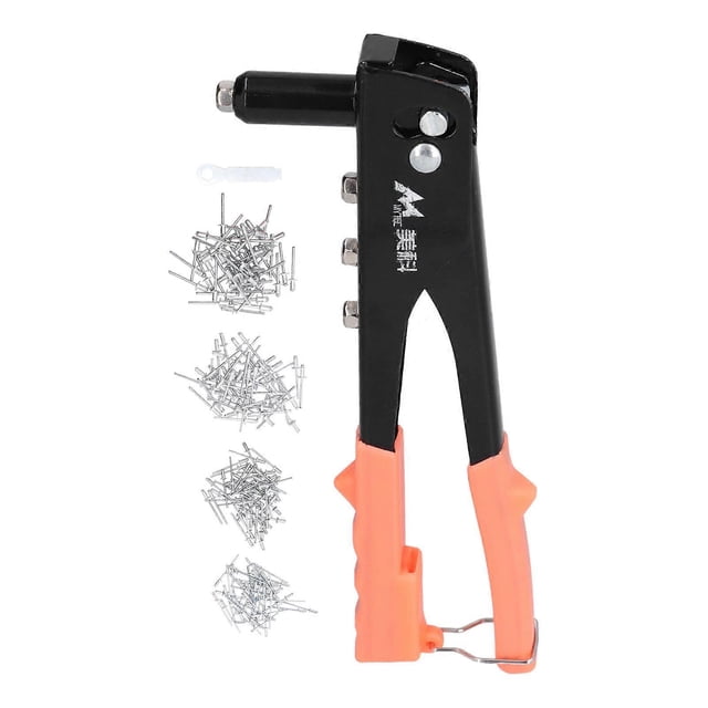 Rivet Gun Hand Riveter Kit Manual Riveting Tool Set for Automotive Pipeline Home