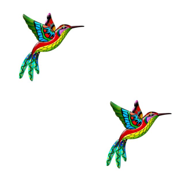 Wosthever Colibrí de hierro que cuelga la decoración del hogar Pájaros para Amarillo 2Conjunto
