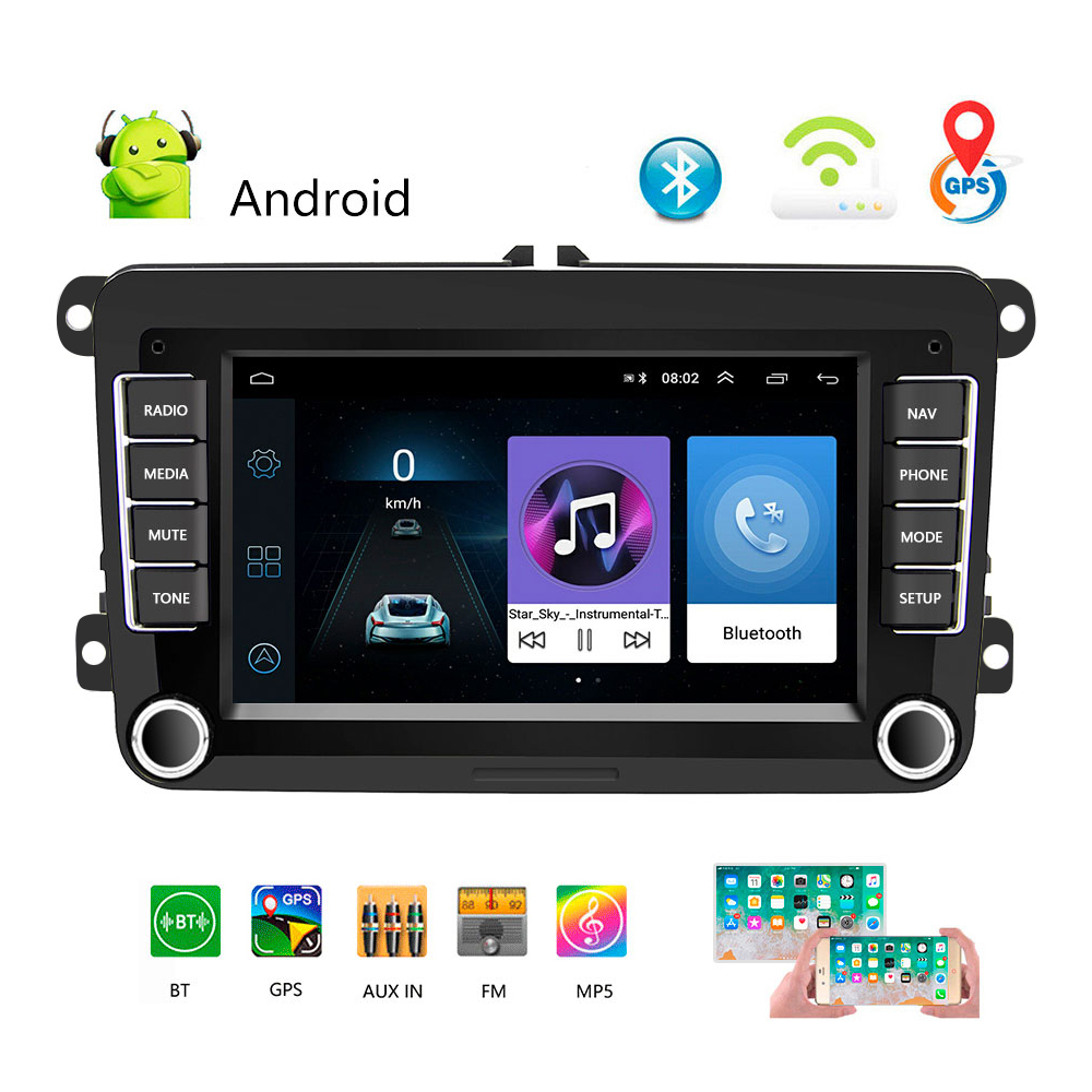Details about  / 7/'/' 2DIN Android 8.1 Radio GPS Navigation Stereo Multimedia MP5 Player Bluetooth