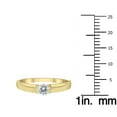 thumbnail image 5 of SZUL Women's 1/3 Carat Diamond Solitaire Half Bezel Ring in 10K White Gold  (J-K-L Color, I2-I3 Clarity), 5 of 7