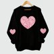 thumbnail image 5 of Cowsor Womens Varsity Oversized Sweatshirt Crewneck Long Sleeve Casual Fashion Pullover Top Fall Outfits, 5 of 5
