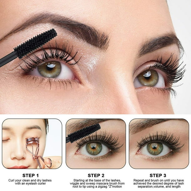 4D Waterproof Silk Fiber Lash Mascara Thickening Lengthening