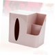 thumbnail image 2 of Multifunctional Tissue Box Square Tissue Box Decorative Paper Towel Holder Pen Pencil Container Car Box Cover Case of Paper Towels-pink, 2 of 4