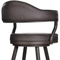 thumbnail image 4 of Justin 26" Barstool in Vintage Brown Faux Leather (Set of 4), 4 of 8