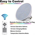 thumbnail image 4 of LED Pool Lights Bulb 40W with 16 Light Modes, 120V RGBW Pool Light for Inground Pools with Remote Control, 7000K Pool Lighting, 4 of 6
