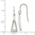 thumbnail image 2 of Stainless Steel Polished With Preciosa Crystal Dangle Shepherd Hook Earrings 30.3x7.3mm Wide Dangle Earring for Women, 2 of 2