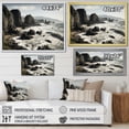 thumbnail image 4 of Designart "Black Cliffhanger Beach I" Nautical & Beach Floater Framed Canvas Wall Art, 4 of 7