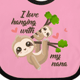 thumbnail image 4 of Inktastic Hanging with My Nana Boys or Girls Baby Bib, 4 of 4